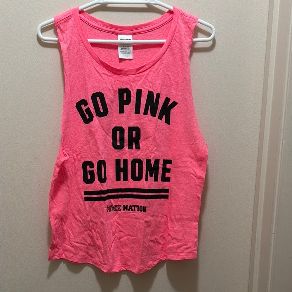 VS Pink Sleeveless Tank Top